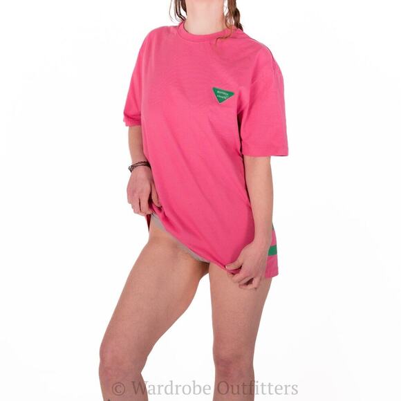 Bottega Veneta Italian Designer Pink Double Layer Tee - Picture 3 of 10